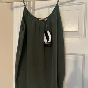 NWT Green Tucker Silk Camisole. $30